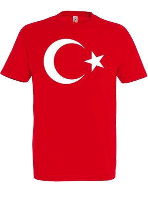 T-Shirt da Uomo Bandiera Turchia Stemma Logo Stampa Slogan Coppa del Mondo Europeo Divertente