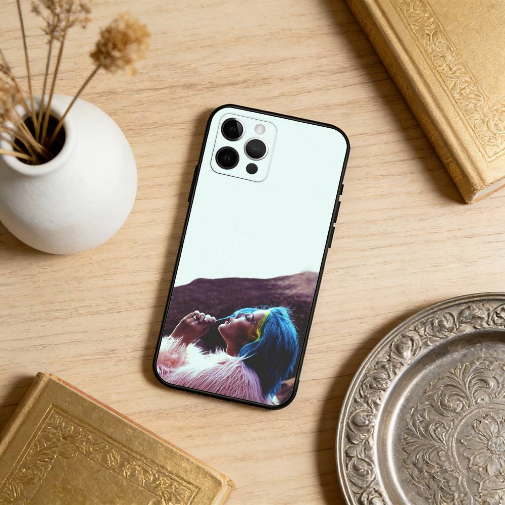 Beauty Singer H-Halsey Phone Case For iPhone 17,16,15,14,13,12,11 Plus,Pro Max,Soft Silicone Black Cover