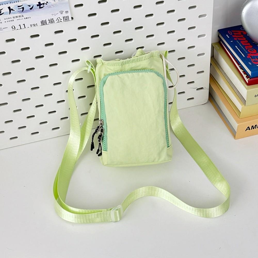 Shoulder Strap Water Bottle Carrier Bag Nylon Material Large Opening Crossbody Water Bottle Purse Adjustable Strap Quick Drying