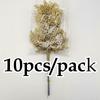 (10pcs/lot) Artificial Plants Pine Branches Christmas Tree Decoration Gold Glittering Sequin Material Home Decor Accessories