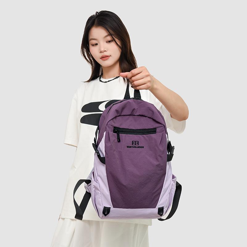 Color Block Outdoor Backpack Unisex Sports Backpack Lightweight Travel Backpack