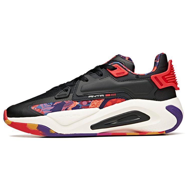 

Anta Lifestyle Series Ultra Body Non-Slip Wear-Resistant Low-Top Skate Shoes Men Sneakers Black Red 112118083-4 44.5