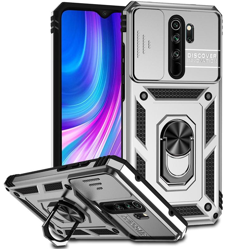 Full Cover For Redmi Note 8 Pro Case Redmi Note 8 Pro Push Window Magnetic Ring Phone Holder Back Case For Redmi Note 8 Pro Case