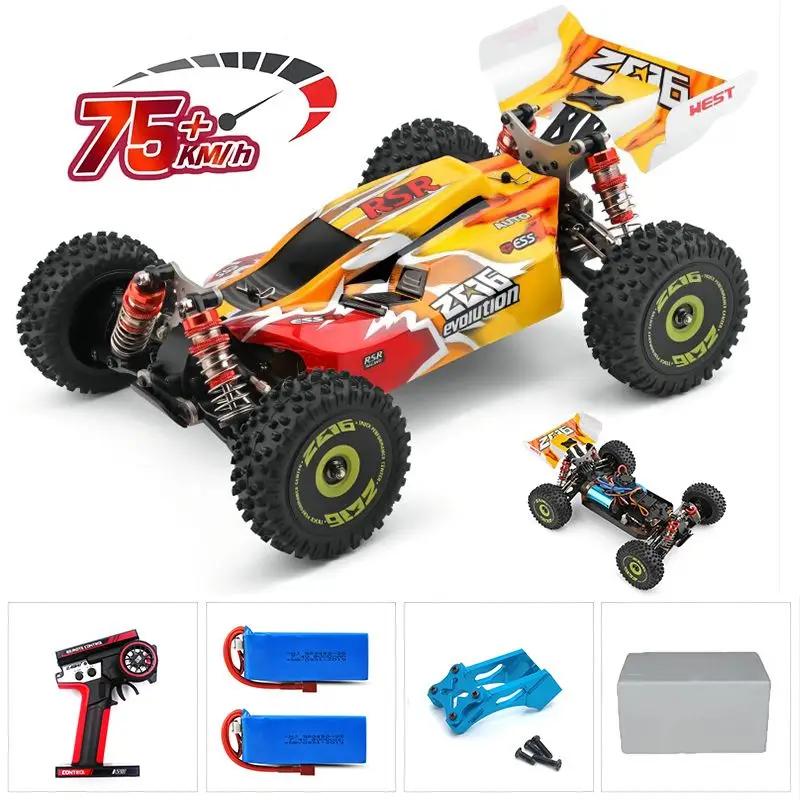 WLtoys 144010 75KM/H 2.4G RC Car Brushless 4WD Electric High Speed Off-Road Remote Control Drift Toys for Children Racing