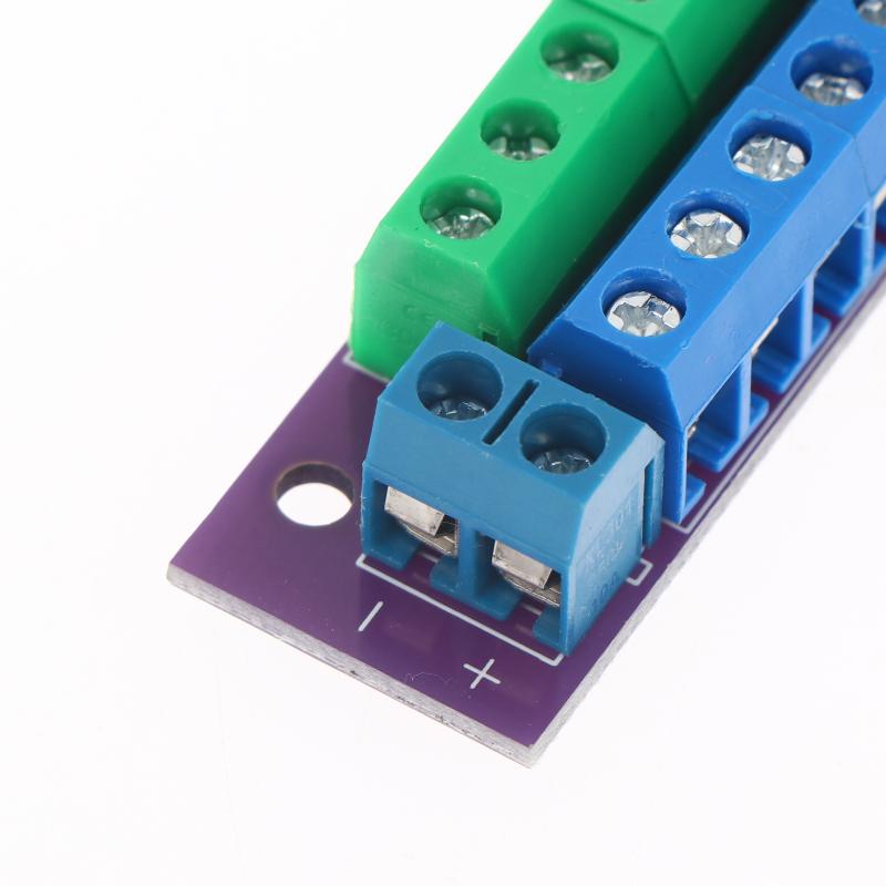 בלוק מסוף פיצול מתח דו-שכבתי 12 מיקומים, 2 כניסות 13 יציאות, למודלים של רכבות, פיצול מתח DCAC