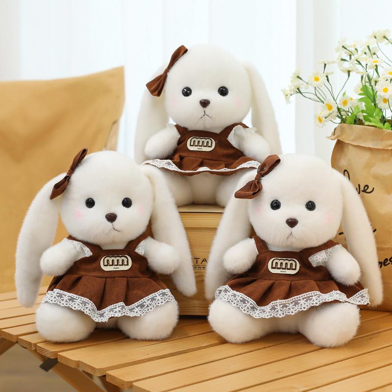Rabbit Dress Wear Plush Toy Cartoon Stuffed Animal Doll Kids Gifts Birthday