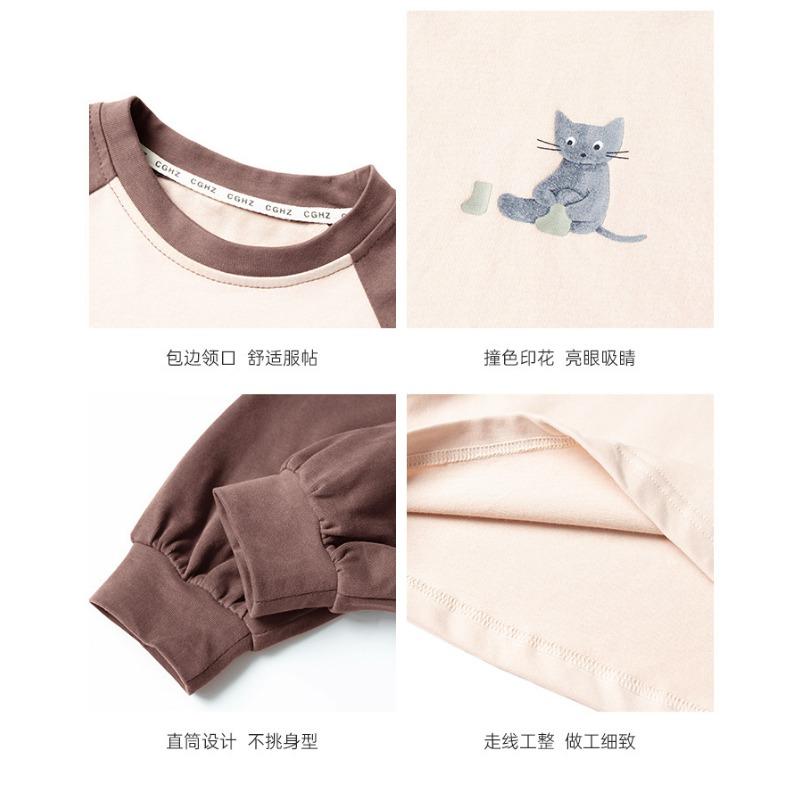 Boys Loose Long Sleeve Cotton T Shirt Raglan Sleeve Casual Kids Tops For Toddler Children