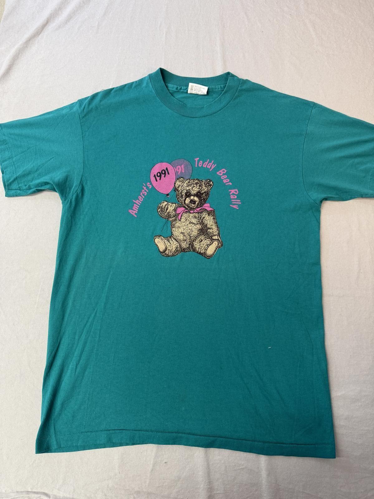 VTG Amherst s Teddy Bear Rally T-shirt 1991 Massachusetts XXL