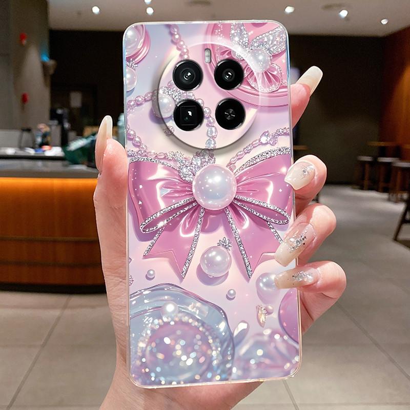 Case For Realme GT 5 Pro Casing Luxury Butterfly Flower Clear Soft TPU Silicone Back Cover For Realme GT5 Pro GT5Pro Phone Cases