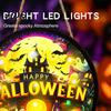 Halloween Holiday Decorations LED Glowing Hanging Decor Acrylic Window Ornament with Light Spooky Durable Signs Sign for Door Wall Haunted
