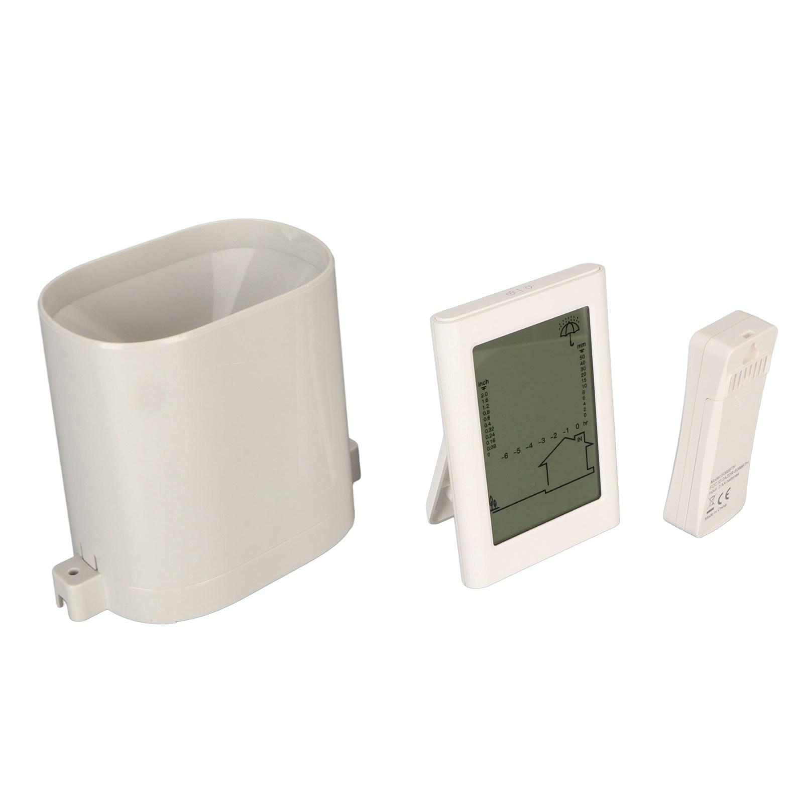 

Беспроводной цифровой дождемер и термометр с оранжевой подсветкой, предупреждающий индикатор низкого заряда батареи