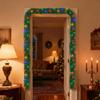 15.4FT Artificial Christmas Garland Lighted Christmas Decoration For Indoor Holiday Door Home Stairs