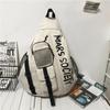 Men's Korean Trend Messenger Shoulder Bag Sports Travel Large Capacity Backpack Female Students Crossbody Chest Casual Bag Bolso