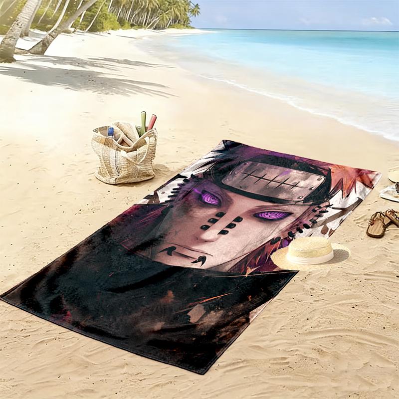 1pc naruto Beach Towel, Multi-functional Beach Towel for Outdoor Activities Beach Swimming and Travel
