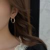 925 Silver Hoop Earrings Simple Circle Jewelry Gift For Women Elegant Sexy Fashion