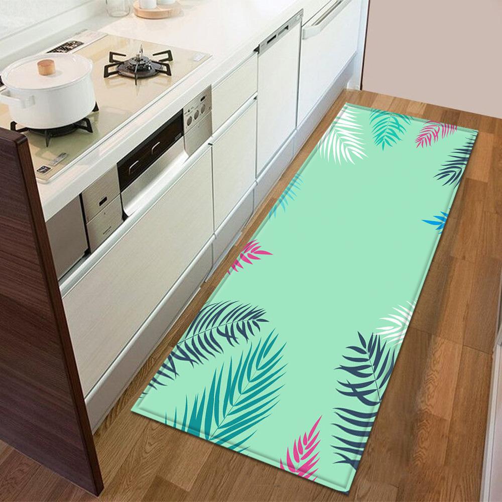 Kitchen floor mat entrance door mat bedroom long carpet corridor bathroom non-slip floor children's carpet