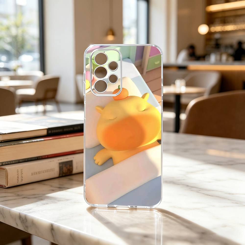 Gfit Lu lu C-Capybara-PC  Phone Case Transparent Silicone Soft For Samsung S25,S24,S21,S22,S23,S30,Ultra,S20,Plus,Fe Samsung S21