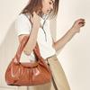 Women's Large-Capacity Pleated Shoulder Bag – Versatile Crossbody for Sports, Fitness, and Commuting