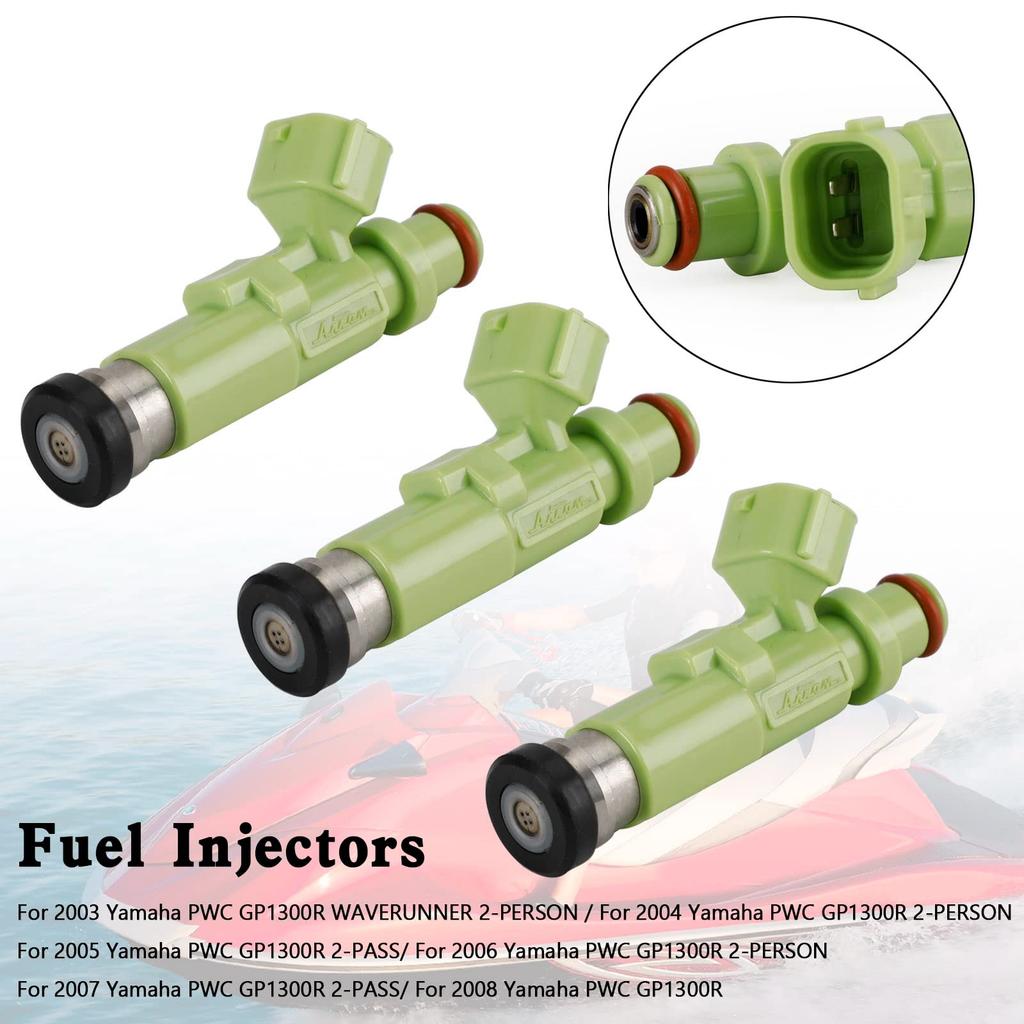 Bruce & Shark Fuel Injector 3pcs Motorcycle Fuel Injector for 2003 Yamaha PWC GP1300R