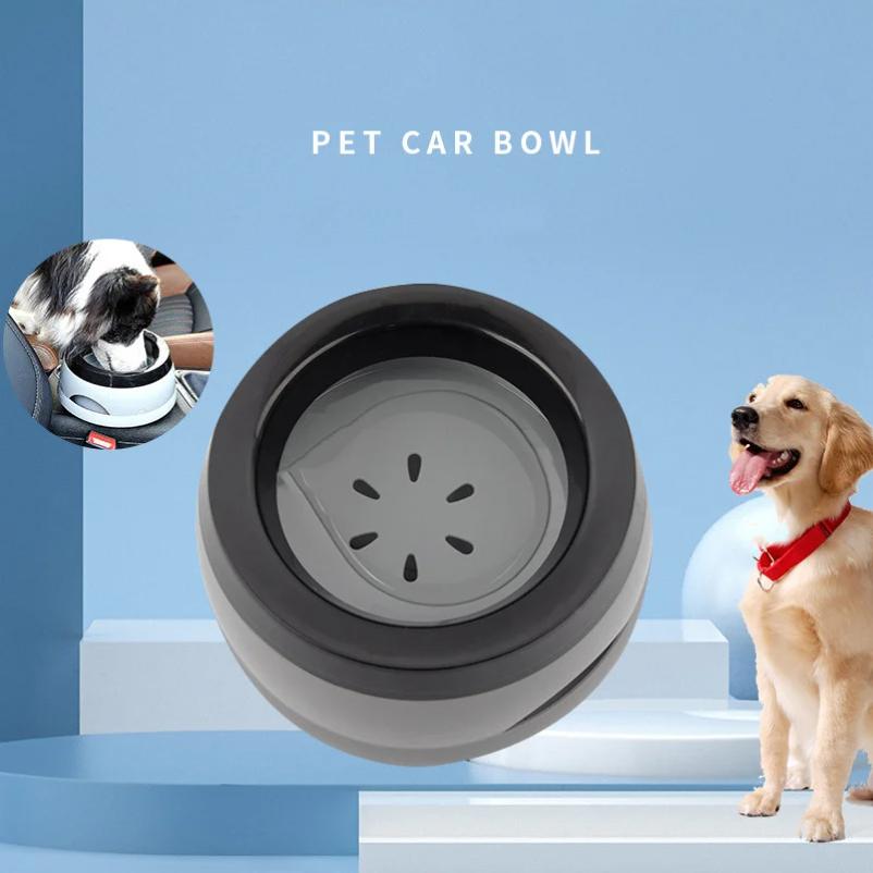 Pet Dog Bowls Floating Not Wetting Mouth Cat Bowl No Spill Drinking Water Feeder Plastic Portable Dog Bowl Dog Accessories