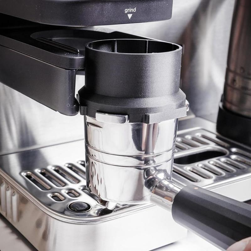 Espresso Dosing Funnel Plastic Construction Coffee Portafilter Accessory Easy Maintenance Ergonomic Brewing Aid