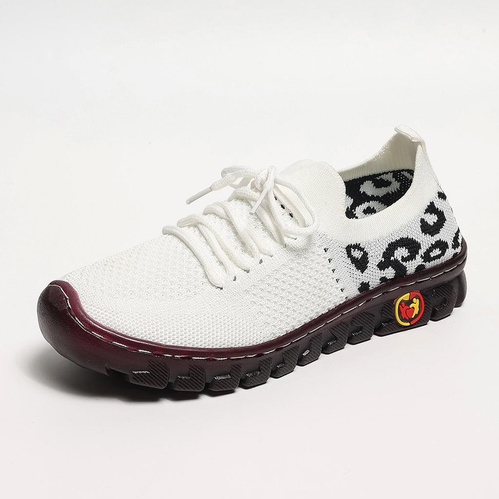 Sneakers Women Breathable Mesh Casual Mom Shoes Women Lightweight Non Slip Knitted Flats Woman Comfortable Running Sports Shoes
