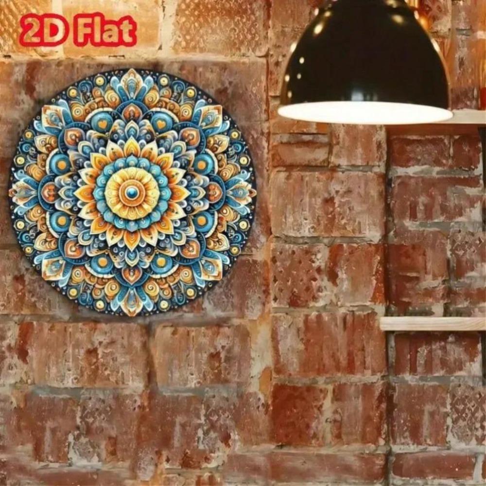 Geometric Metal Wall Art Sign Set for Home Kitchen Garden Decor