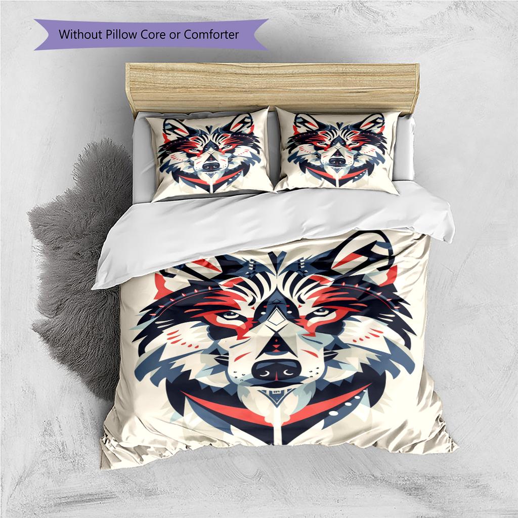 Conjunto de Colcha com Padrão de Desenho Animado Capa de Colcha Fronha Decoração de Casa Presente de Aniversário (1 capa de edredom + 2 fronhas, sem enchimento.)