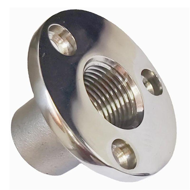 A84E-Kielschwein-Ablassschrauben-Kit Edelstahl 316 Schwerlast Boots-Marinequalität Flanschdurchmesser 2" Mit Schrauben für 1-Zoll-Loch