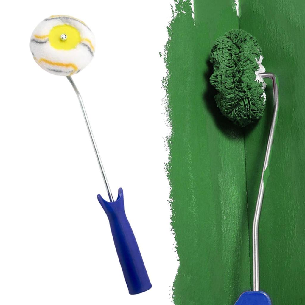 Corner Paint Roller Brush Manual Tool Ergonomic Handle Home Office Wall Painting Decoration Portable