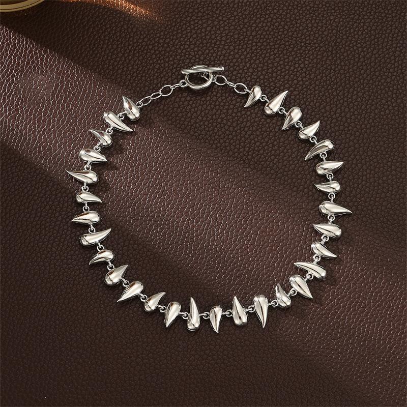 

Trendy Glossy Waterdrop Earrings & Bracelet Set for Women Fashion Waterproof Jewelry Gift