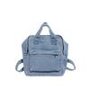 School bag female classic literary small fresh backpack female college style high school student denim canvas backpack