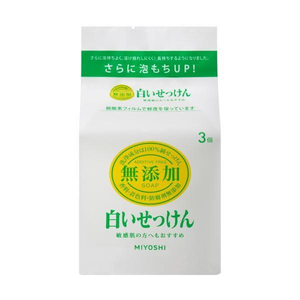 

MIYOSHI Мило без добавок біле мило 108г 1 упаковка 3 штуки 108g/1 pack (3 pieces)