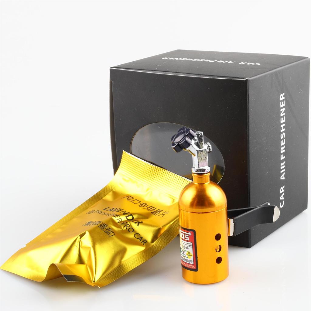 Car Perfume Diffuser Nitrogen Bottle Air Conditioning Outlet Solid Perfume Decorative Pendant Aromatherapy Refill Freshener