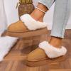 2025 Winter Snow Boots and Shoes for Women To Wear Outside, Autumn and Winter New Thick-soled Home Indoor Warm and Non-slip Fluffy Drag Women