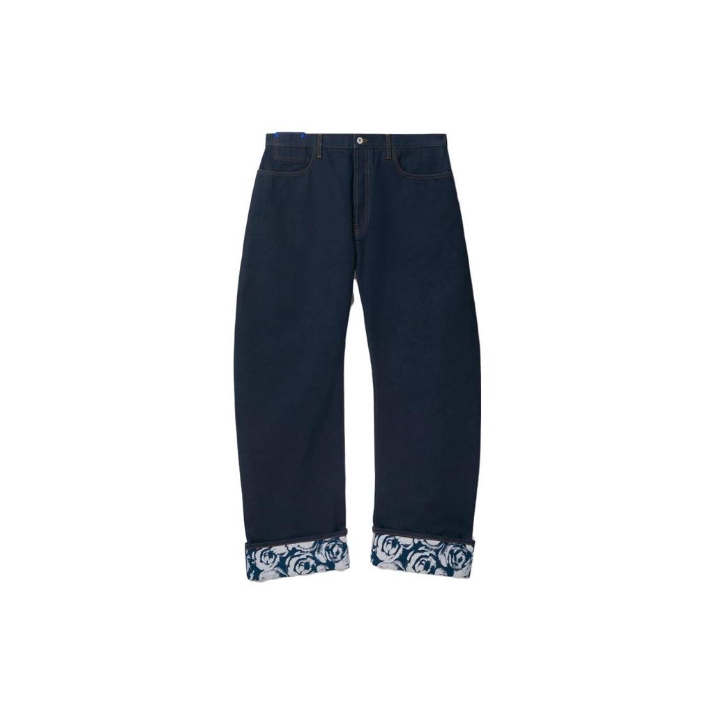 Burberry Rose Printed Turn-Up Brim Jeans Men's 80807791