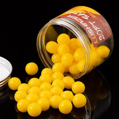 50 pièces/bouteille Maïs Carpe Flottant Appâts Souples de Pêche 8 10 14 mm Odeur Artificielle Boules Rondes Flottantes Leurres TPR Chevesne Swimbait