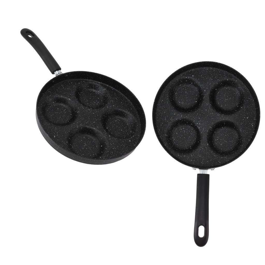 4 Cup Egg Pan Omelet Maker Non Stick Fried Egg Steak Pancake Breakfast Grill Pan for Induction Cooker Gas Stove