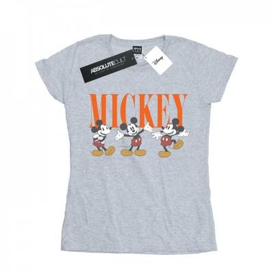 Womens/Ladies Mickey Mouse Poses Cotton T-Shirt