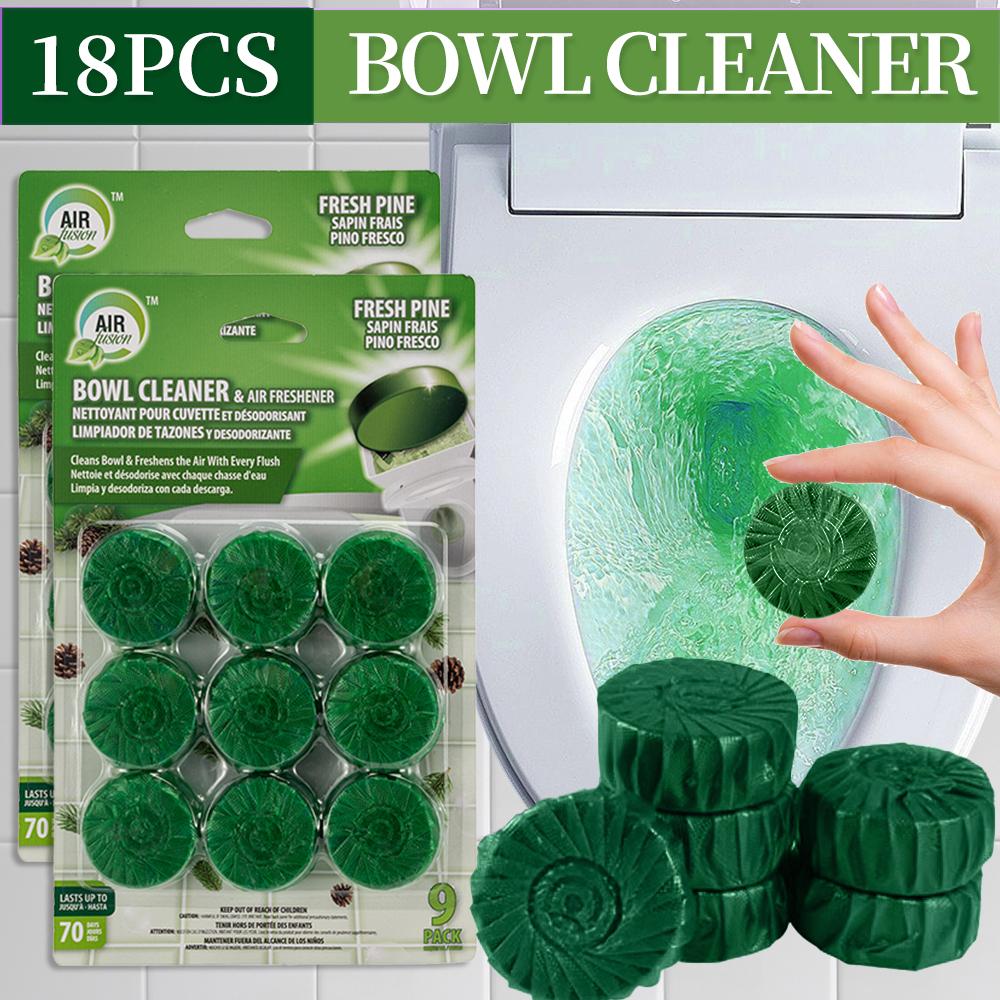 Automatic Toilet Cleaning Tablets, 3-in-1 Formula for Stain  Odor Removal with Fresh Scent | Long-Lasting Toilet Bowl Cleaner