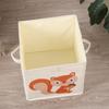 Animal Themed Foldable Toy Storage Box for Kids Cube Organiser Bin with Handles Large Capacity Playroom Organiser