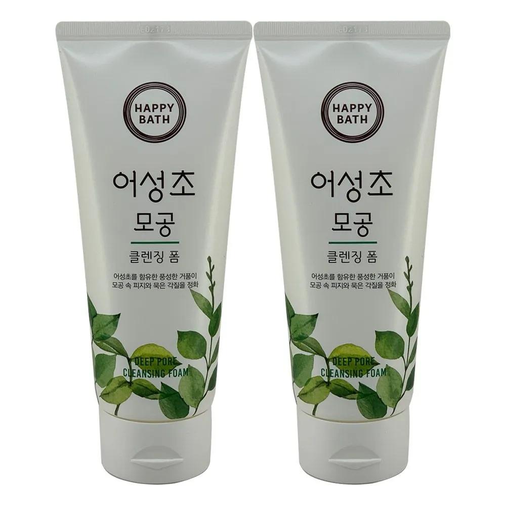 HAPPY BATH Houttuynia Cordata Pore Cleansing Foam 200g 2 packs