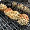 3 st grillkorg + grillgaffel + krok Rostfritt stål BBQ grillset Bärbar utomhusgrillkorg Matlagningsställ Grilltillbehör