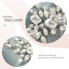 Catery Crystal Bride Wedding Hair Comb Silver Side Combs Bridal Hair Piece Clips Headpiece Hair Accessories for Women and Girls