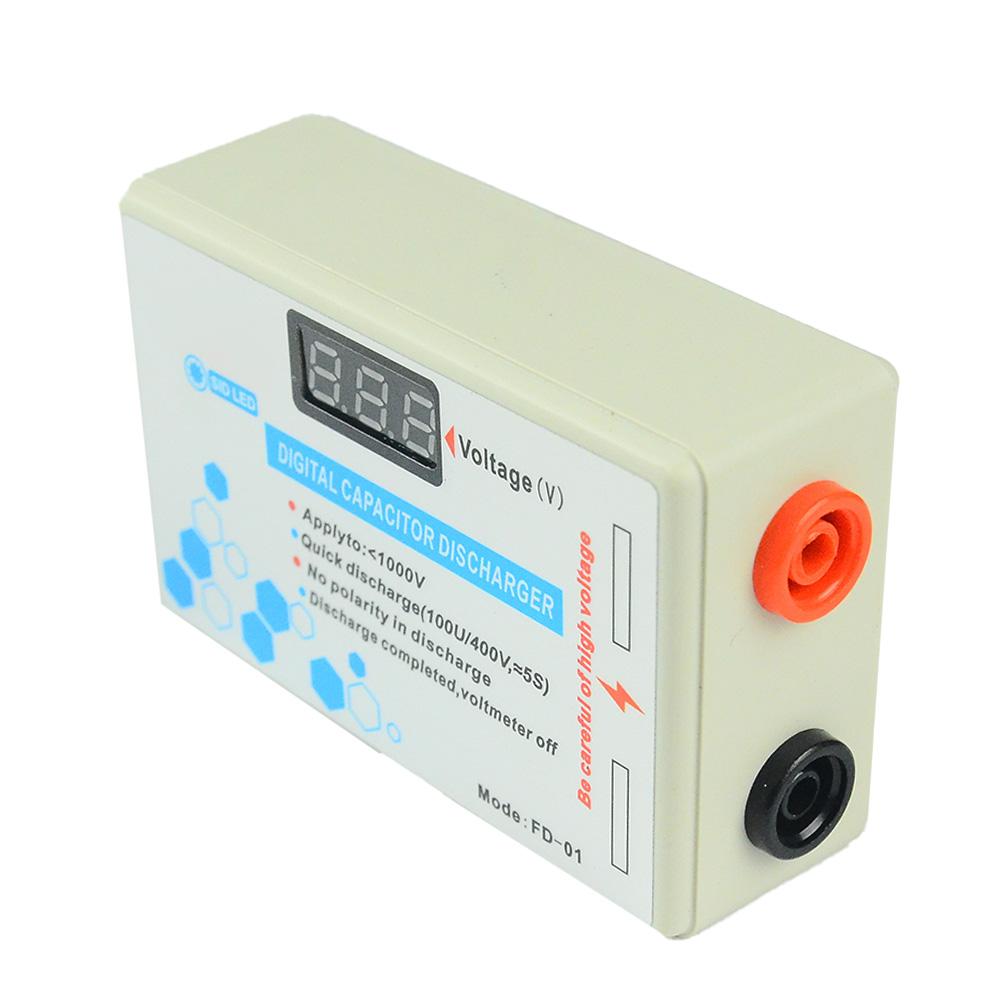 Digital Voltmeter For Repair Electric Probe Digital Capacitor Discharger No Polarity Discharge Test DC AC Voltage