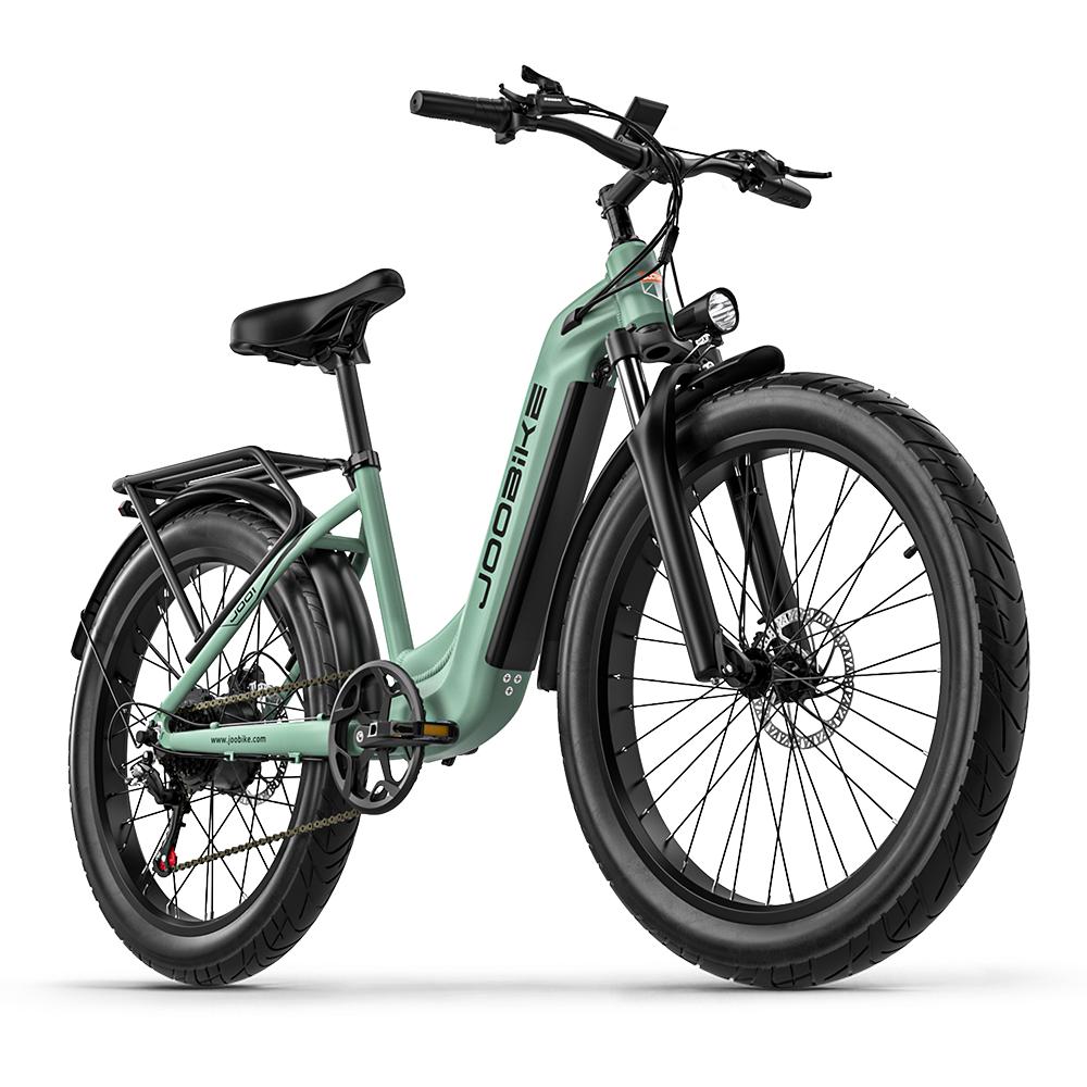 JOOBIKE JOO1 Adult All Terrain Electric Bicycle With TowSeat 1000W Motor 48V17.5AH Battery Off-Road Electric Bike 26 Inch Fat Tires E-Mountain Bike