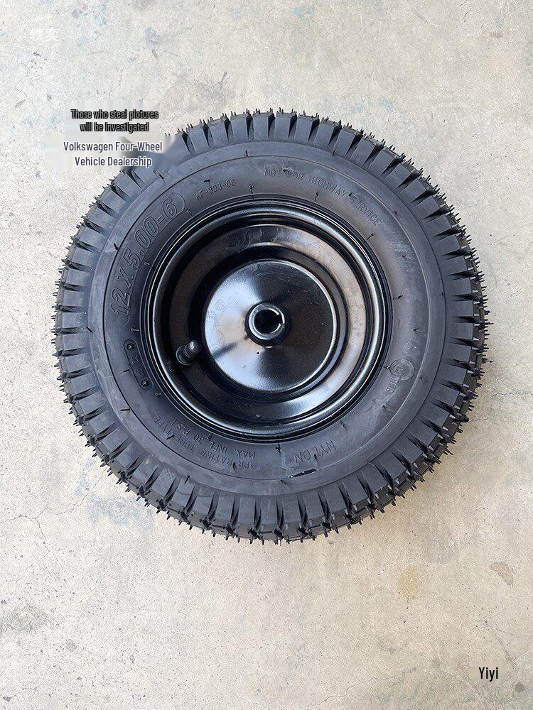 Kompaktní čtyřkolka Go-Kart Sekačka Drážkovaná Pneumatika Kolo Náboj Kola 12x5.00-6 Vakuové