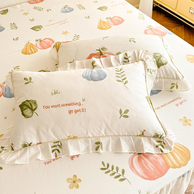 100% Katoen Kussensloop Bloemenstijl Kussenhoes 48x74cm Sierkussenhoes Huis Bed Kussensloop 2 stuks Kussensloop fundas de almohada 48x74cm