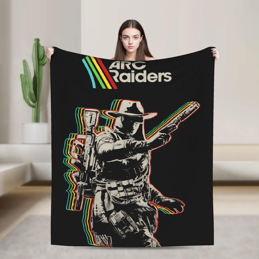 Arc Raiders Blanket Super Warm Pattern Plush Bedding Throws For Girls Boys Couch Chair Sofa Bed Flannel Bedspread Bed Cover