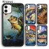 Fishing Lake Sunset Soft Rubber Phone Case Cover For iPhone 17 Air 16 15 14 Plus 12 13 Pro Max Fundas